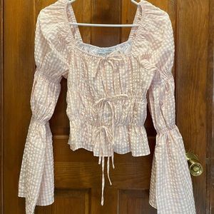 English Factory Bell Sleeve Top